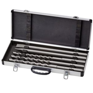 SDS max 5-delni set burgija i dleta u aluminijumskom koferu Einhell